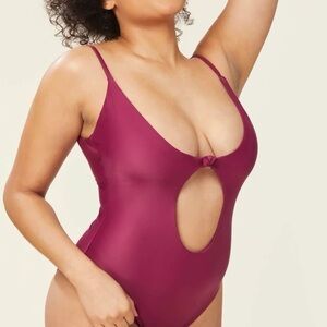 ANDIE The Santorini One Piece Swimsuit In Plum